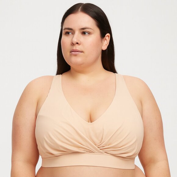 NWT Harper Wilde Nude Tan Wireless Lounge Bra Size 2XL / XXL - Picture 1 of 5